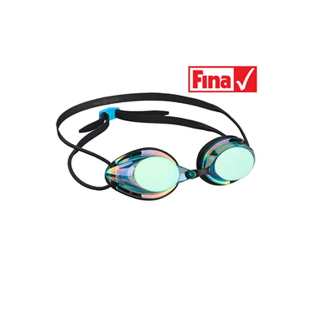 Mad Wave Racing goggles STREAMLINE Rainbow Mavi Yarışma Gözlüğü