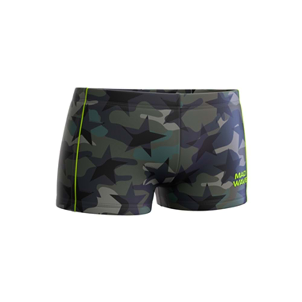 Mad Wave Junior swimshorts X-PERT E1 Yeşil Siyah XXL/13-14 YAŞ