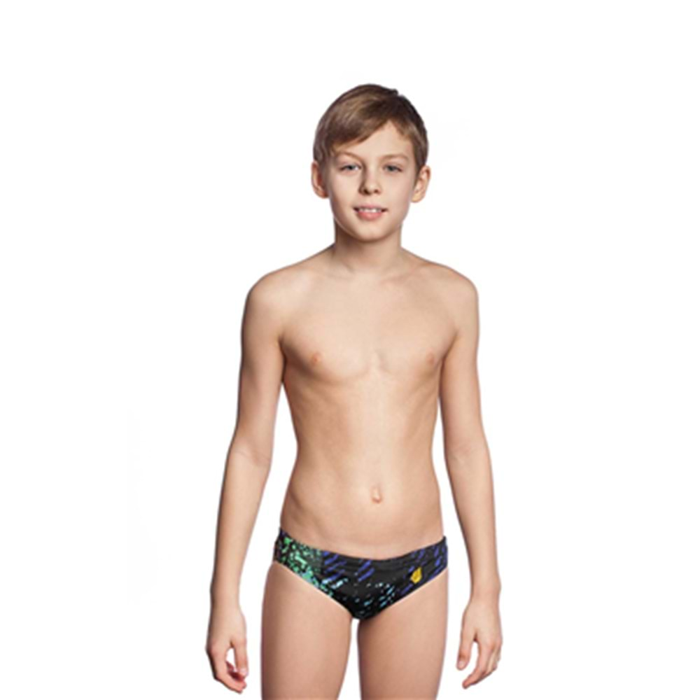 Mad Wave Junior swimtrunks antichlor GALAXY Siyah - L/9-10 YAŞ