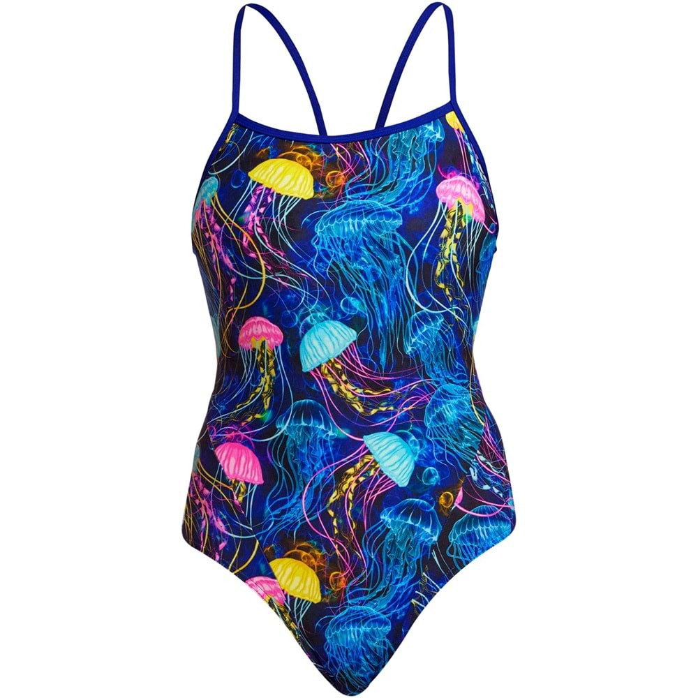 Funkita SS Schwimma Stinga Kız Çocuk Antrenman Mayo, İnce Askılı - Mavi - 10-11 YAŞ