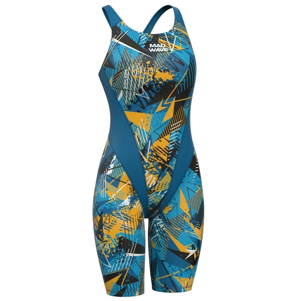 Mad Wave Kadın Mayo antichlor Kneeskin PBT H2 - Renkli - XXL-44 BEDEN