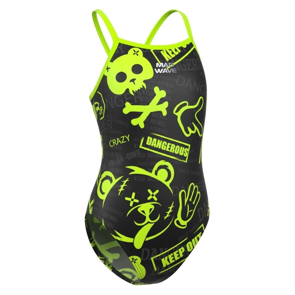 Mad Wave Kız Çocuk Mayo antichlor Nera Junior PBT