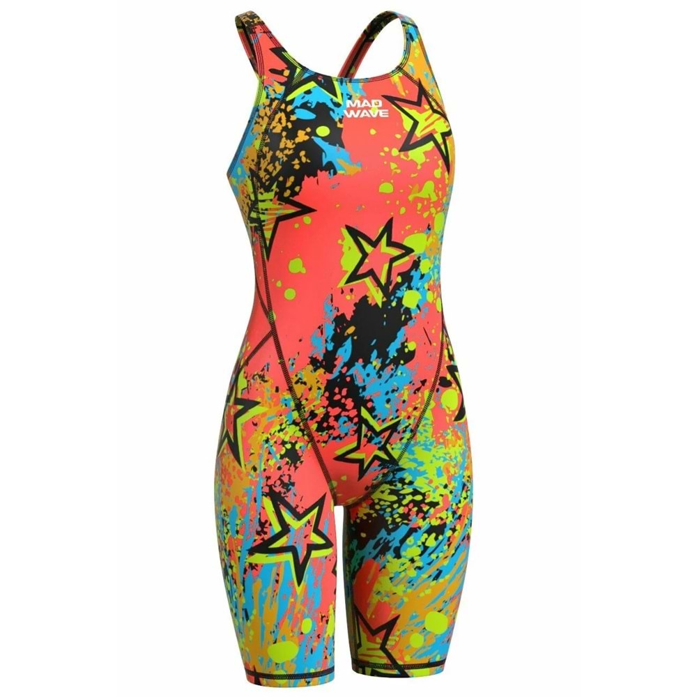 Mad Wave Kadın Yarış Mayosu Revolt Kneeskin S4 - Renkli - L/UK30/75