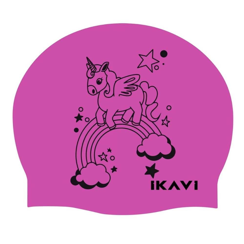 İKAVİ Pembe Pony Baskılı Silikon Bone