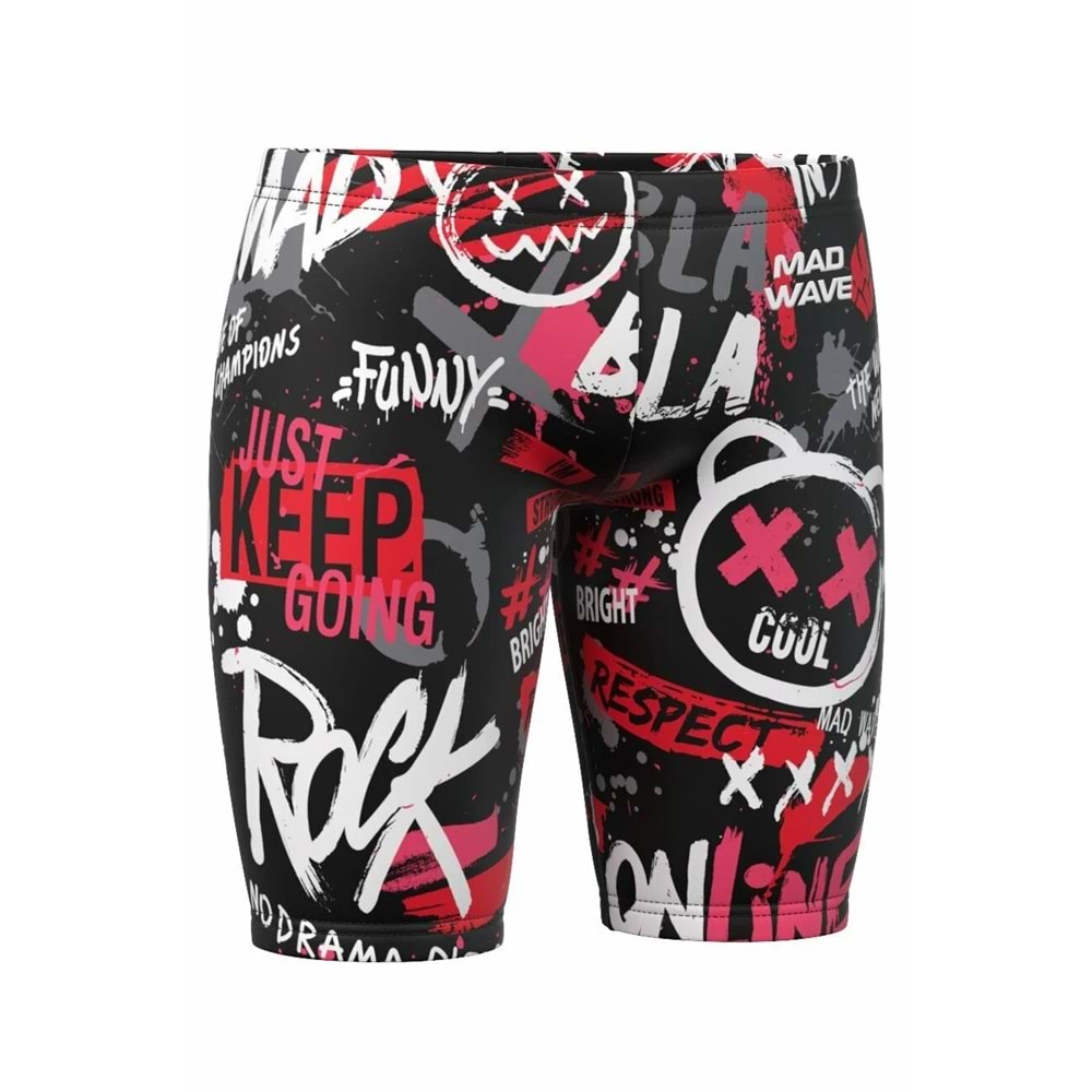 Mad Wave Erkek Çocuk Mayosu antichlor Drive junior PBT H1 - Renkli - XXL/14-15 YAŞ