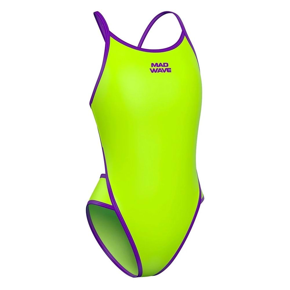 Mad Wave Kız Çocuk Mayosu antichlor Daria junior P - Yeşil - XL/12-13 YAŞ
