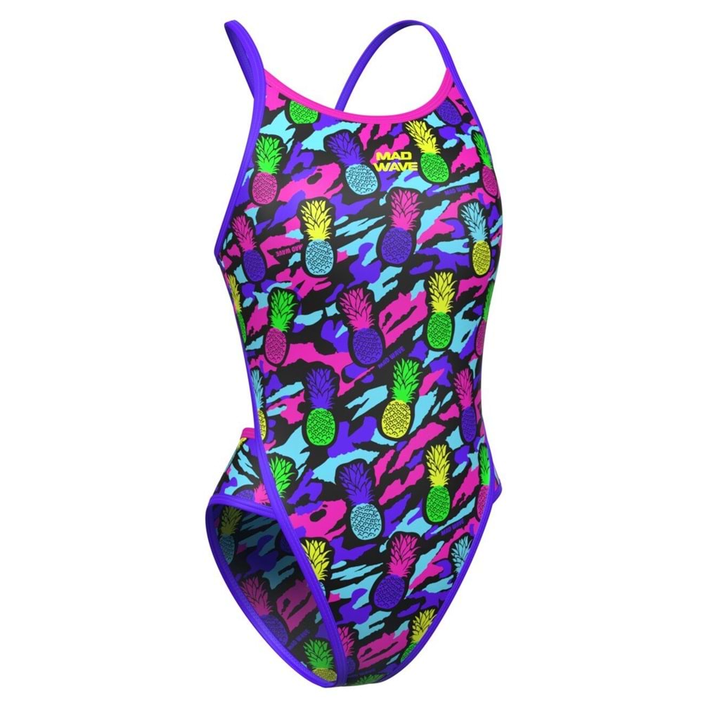 Mad Wave Kadın Mayo antichlor Daria PBT J8, Mor - Mor - M/38 BEDEN