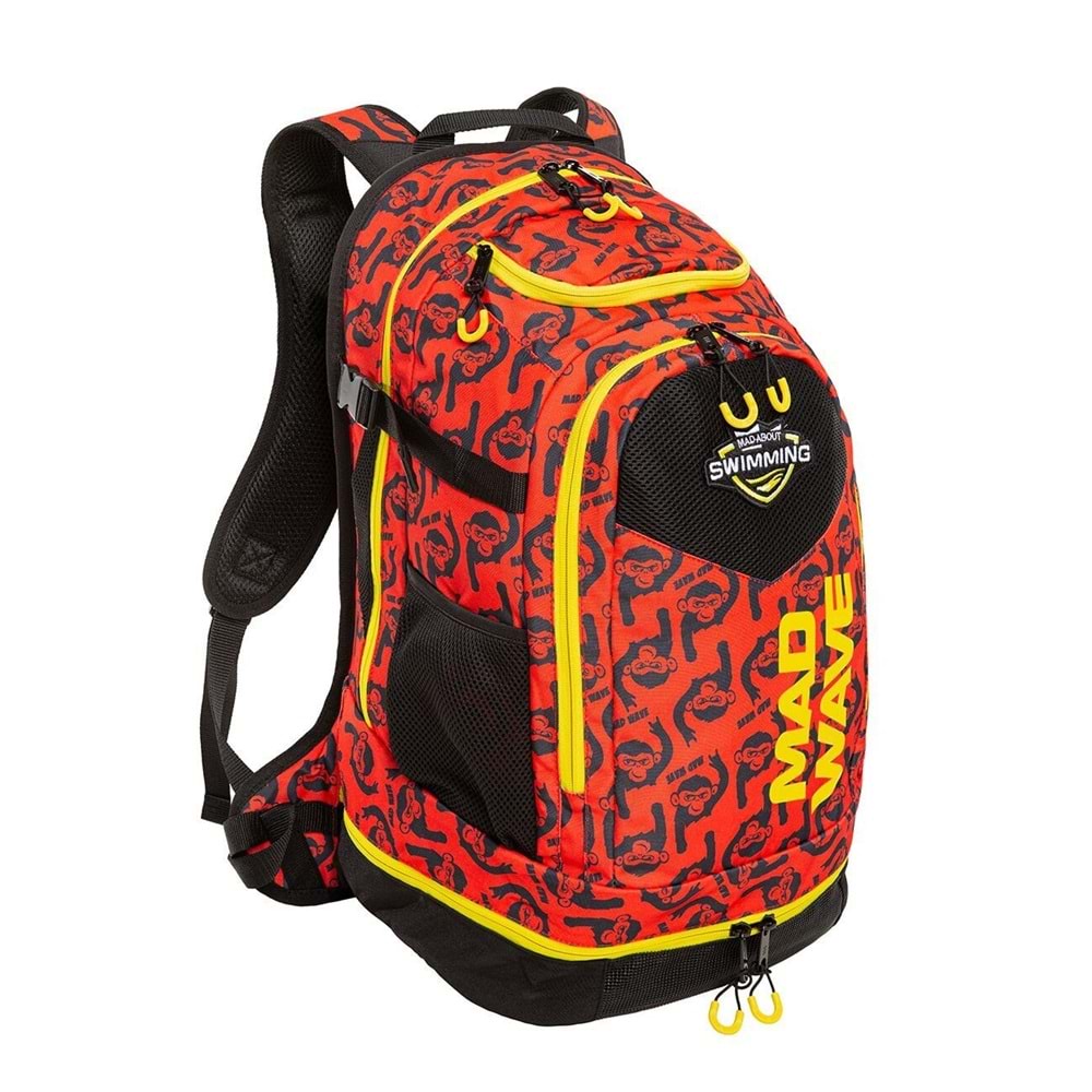 Mad Wave Sırt Çantası Lane Kırmızı Desenli 45LT