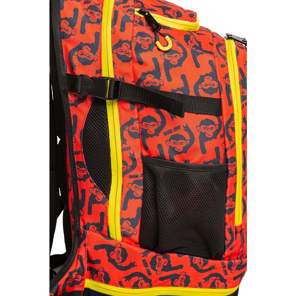 Mad Wave Sırt Çantası Lane Kırmızı Desenli 45LT