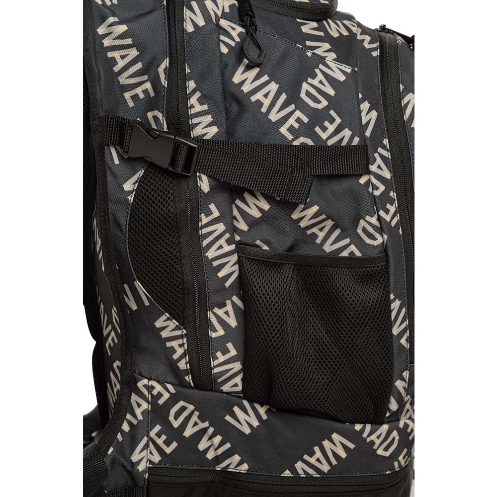 Mad Wave Sırt Çantası Lane Siyah Desenli 45LT