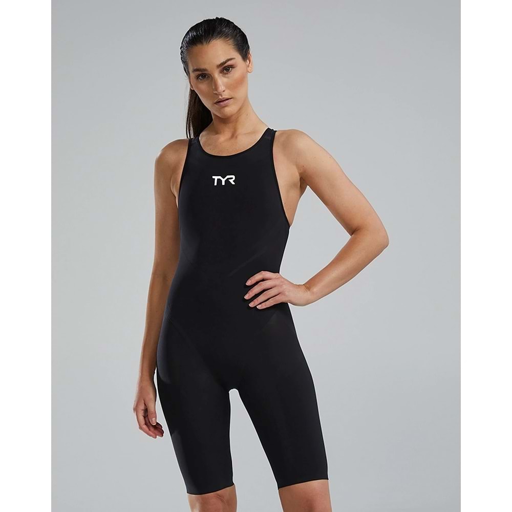 TYR Tyr Venzo™ Open Back Kadın Yüzücü Mayo - Solid