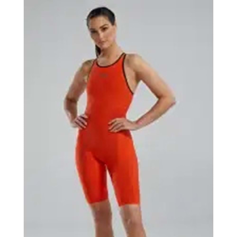 TYR Tyr Venzo™ Open Back Kadın Yüzücü Mayo - Solid - Turuncu - 24 - ST00656-2500