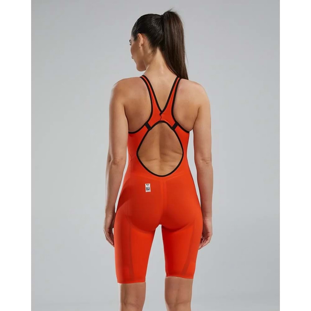 TYR Tyr Venzo™ Open Back Kadın Yüzücü Mayo - Solid - Turuncu - 25 - ST00656-2501