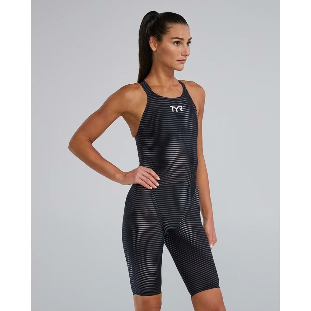 TYR Tyr Avictor 2.0 Open Back Kadın Yarış Mayosu - Titanyum