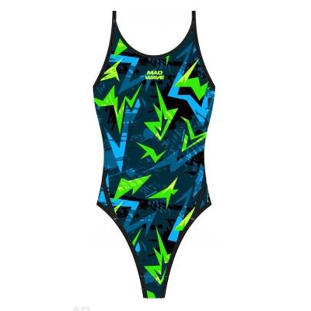 MAD WAVE Kız Çocuk Yüzme Mayosu Daria junior PBT J7 - Renkli - XL/12-13 YAŞ - ST00703-2752