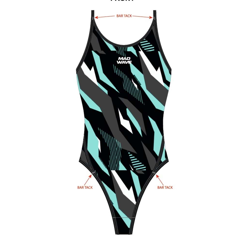 Mad Wave Kız Çocuk Daria junior PBT J1 - Mavi - XL/12-13 YAŞ - ST00714-2818