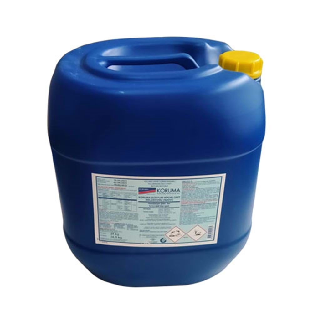 Koruma Sıvı Klor-Sodyum Hypoklorit 25kğ