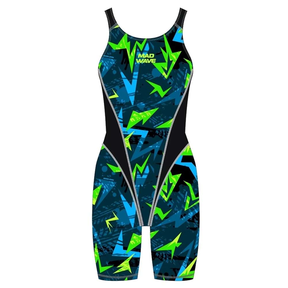 MAD WAVEKneeskin junior PBT J7 Kız Çocuk Mayo - Mavi - L: 10-11 YAŞ - ST00790-3019