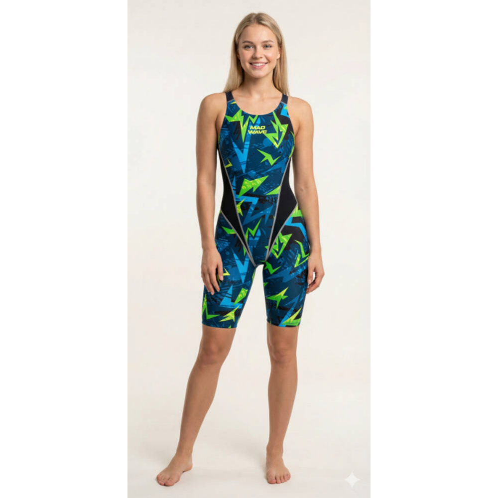 MAD WAVEKneeskin junior PBT J7 Kız Çocuk Mayo - Mavi - XXL/14-15 YAŞ - ST00790-3022