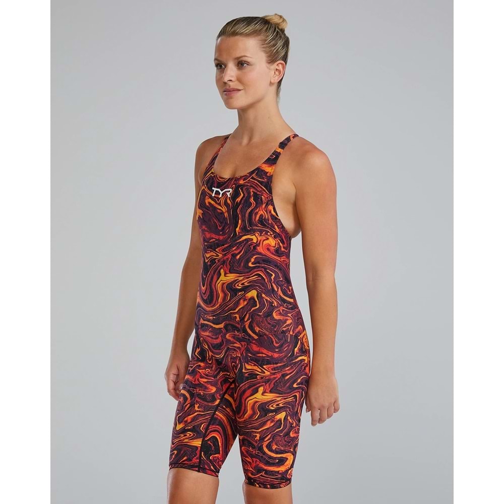 TYR Thresher Open Back Kadın Mayo - Hyperblitz - Titanium - 378 - Renkli - 30 - ST00817-3159