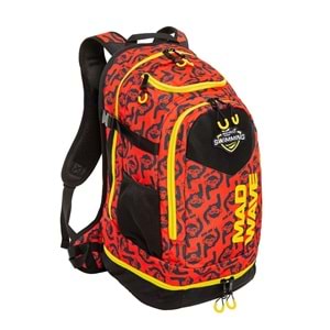 Mad Wave Sırt Çantası Lane Kırmızı Desenli 45LT