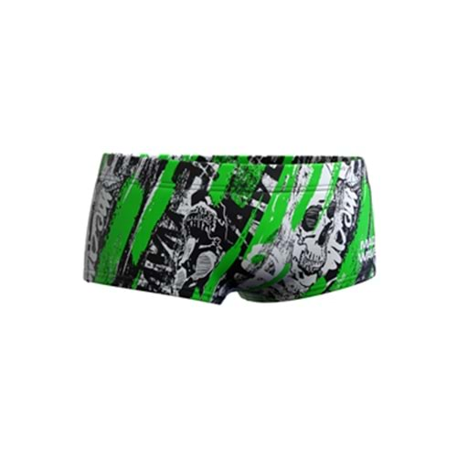 Mad Wave Juniorswimshorts antichlor XTREME - Yeşil Siyah - XXL/13-14 YAŞ