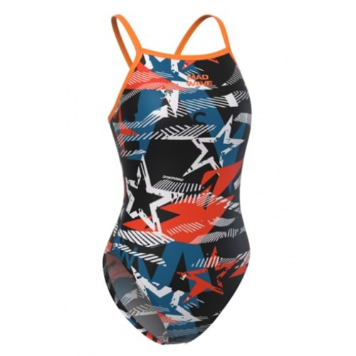 Mad Wave Kadın Mayo Women swimsuit antichlor Nera - Renkli - M/38 BEDEN