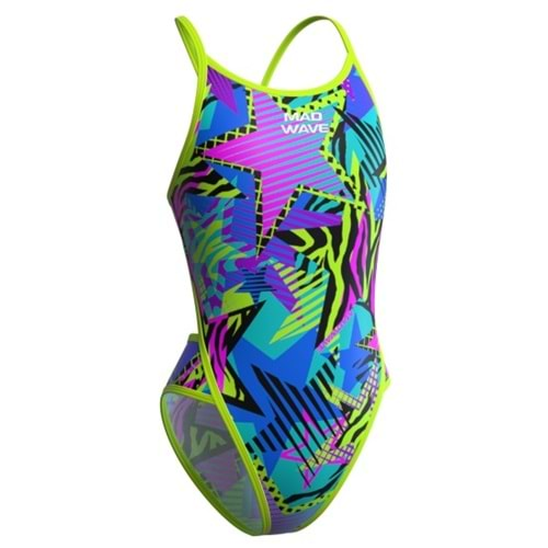 Mad Wave Junior swimsuit antichlor Daria Jun - Renkli - L: 10-11 YAŞ