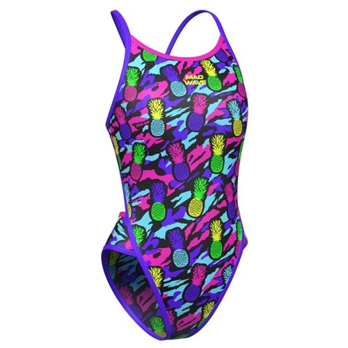 Mad Wave Kadın Mayo antichlor Daria PBT J8, Mor - Mor - S/36 BEDEN