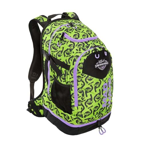 Mad Wave Sırt Çantası Lane Lime Desenli 45LT