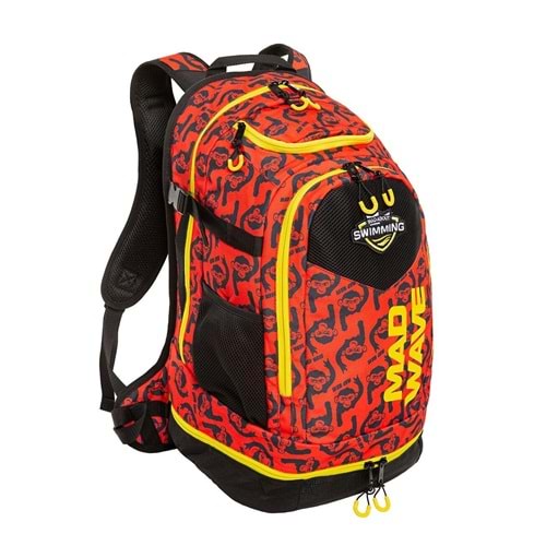 Mad Wave Sırt Çantası Lane Kırmızı Desenli 45LT