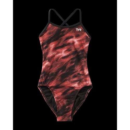 TYR Y TRNTYFIT SOREN Kız Çocuk Mayosu - Kırmızı - 26 - ST00665-2578