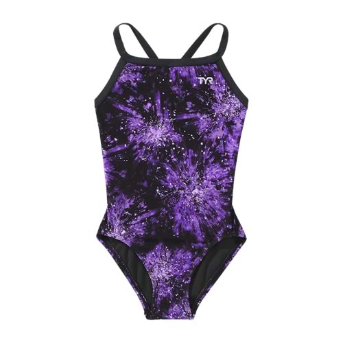 TYRTyr Durafast Lite® Diamondfit Kız Çocuk Mayo - Radiant Flare - Mor - 24 - ST00680-2644