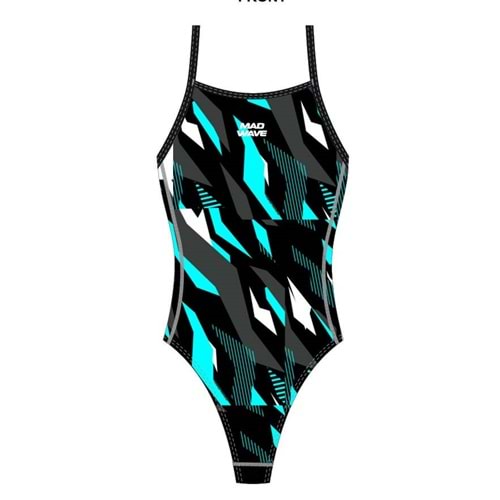 Mad Wave Kız Çocuk Mayo Nera PBT J1, - Mavi - XL/12-13 YAŞ - ST00710-2802