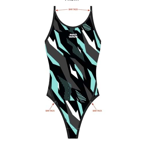 Mad Wave Kız Çocuk Daria junior PBT J1 - Mavi - XXL/14-15 YAŞ - ST00714-2819