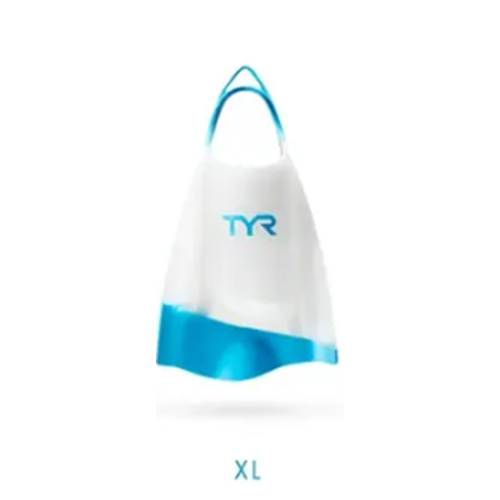 TYR Hydroblade Fin Şeffaf Yüzücü Paleti - TYRHydroblade Fin Şeffaf Yüzücü Paleti XL - Mavi-Beyaz - 44-45 - ST00870-3251