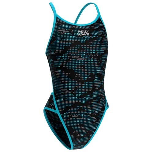 Mad Wave Kız Çocuk Yüzme Mayosu Daria PBT K4 - Renkli - XL/12-13 YAŞ - ST00905-3355