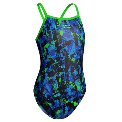Mad Wave Kız Çocuk Yüzme Mayosu Nera C0 - Renkli - XL/12-13 YAŞ - ST00906-3360