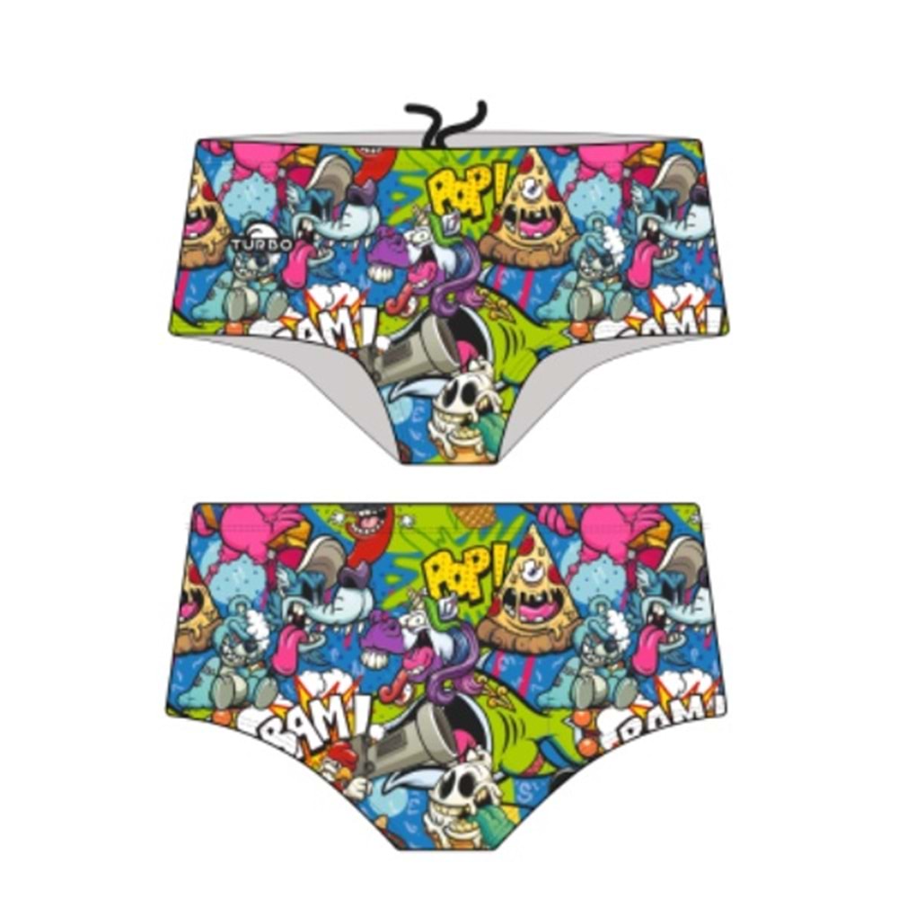 TURBO SUPER TANK LOKI COMIC Blue Sky L SWIMMING-COMPET - Renkli - XL