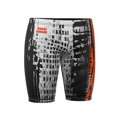 Mad Wave Erkek Çocuk Mayo H7 - Siyah - XXL/14-15 YAŞ