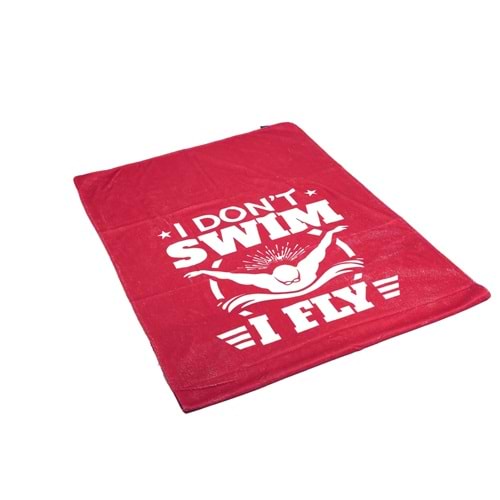 YSC I FLY ÇOCUK-YETİŞKİN HAVLU - Kırmızı - 90-120CM