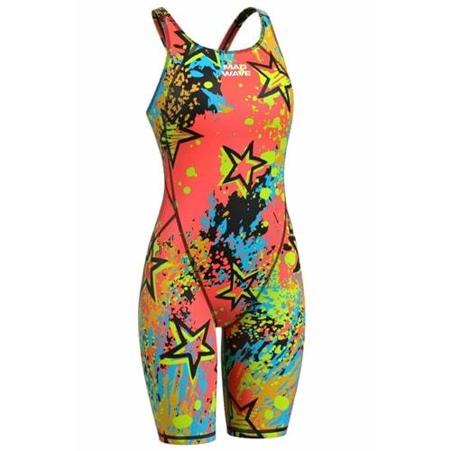 Mad Wave Kadın Yarış Mayosu Revolt Kneeskin S4 - Renkli - L/UK30/75