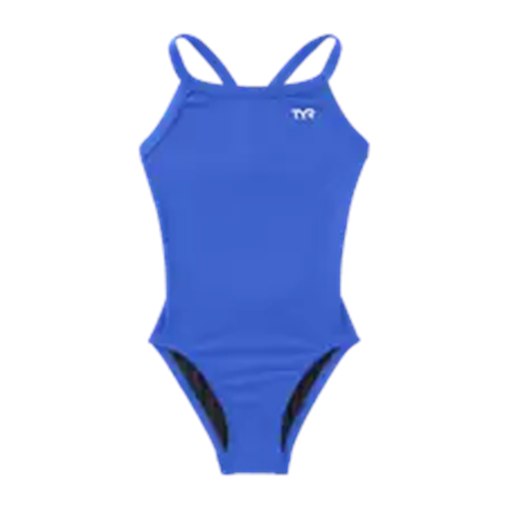 TYRTyr Durafast Elite® Diamondfit Kız Çocuk Mayo - Solid - 428 - Mavi - 22 - ST00690-2697